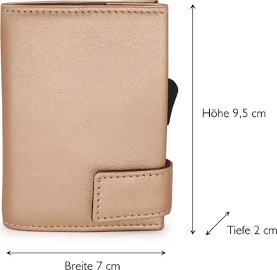 Produktbild von SecWal Kreditkartenetui Geldbörse RFID Leder 9,5 cm