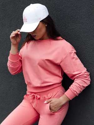 Productafbeelding van Dameshoodie CASUALVIBE, kleur: koraal, maat: XL