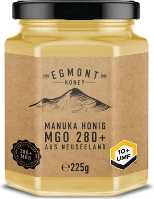 Produktbild von Egmont Manuka Honig MGO 280+ 225g GLAS - Original Neuseeland UMF 7+