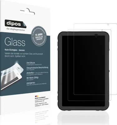 Produktbild von 2x Schutzfolie für Juedur R500 10 Zoll matt - Anti-Shock 9H Folie dipos Glass Kunststoffglas