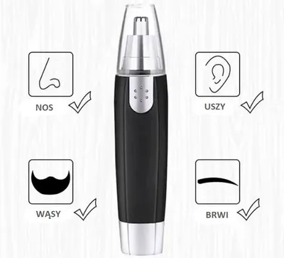 Zdjęcie produktu dla Trymer do nosa, uszu, brwi, zarostu, Micro Shave, z obrotową głowicą 360°