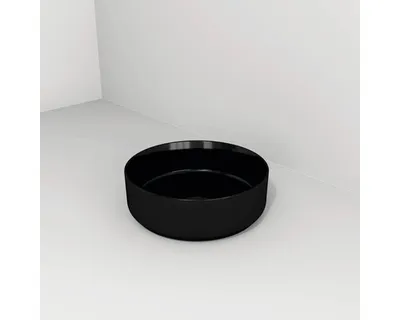 Produktbild von Devo Aufsatzwaschbecken Sonus 2.0 Black 36 x 36 cm schwarz mit Beschichtung UM-ISVEA36-B
