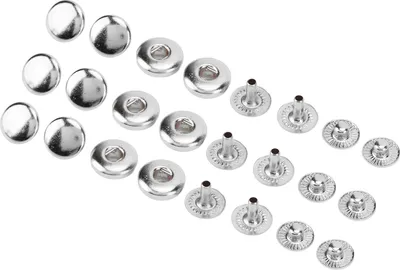 Produktbild von 200 Set Copper Snap Forderers Kit mit Exquisitem Glanz fr Kleidung, Taschen, Leder - Ideal fr DIY -Projekte und Eenzation (GOLD) (SILVER)