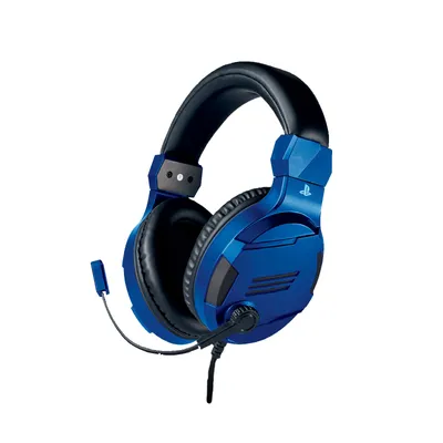 Obrázek produktu pro Bigben Interactive PS4OFHEADSETV3G, Kabel, Hran, 270 g, Sluchtka s mikrofonem, Modr