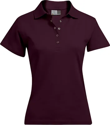 Produktbild von Interlock Poloshirt Damen, Burgund, S