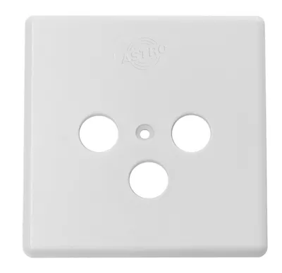 Image de Couvercle blanc pur pour boîte à 3 trous - Cadre 1 fois blanc GUZ 450