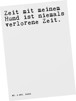 Produktbild von Mr. & Mrs. Panda bildkarte Zeit mit meinem Hund... - Weiß - Geschenk, Postkarte, Hund, Frauchen, Postkarten, Grußkarte, Kunstkarten, Haus, Tier, Fotokarte, Herz, Sprüche