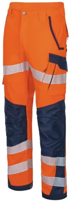 Produktbild von VIZWELL Warnschutzhose VWT 178 Gr. 29 orange/marine