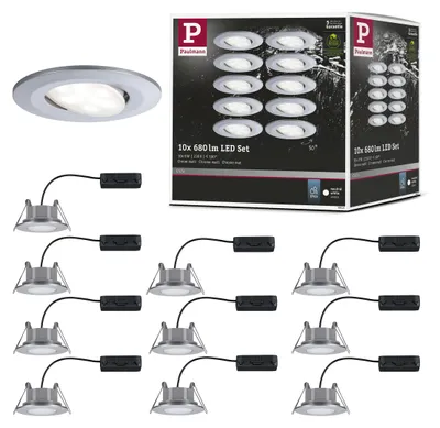 Productafbeelding van Paulmann LED inbouwspot Calla, basisset, kantelbaar
