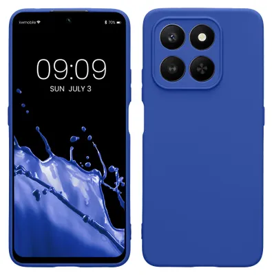 Produktbild von kwmobile Handyhülle für HONOR 400 Smart 5G / X7d Hülle - weiches Handy Silikon Case - Schutzhülle Cover - Baltik Blau