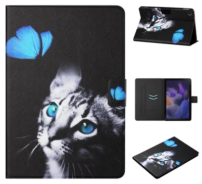 Produktbild von Für Samsung Galaxy Tab A9 Plus Kunstleder Tablet Tasche Hülle Case Etuis Motiv 5
