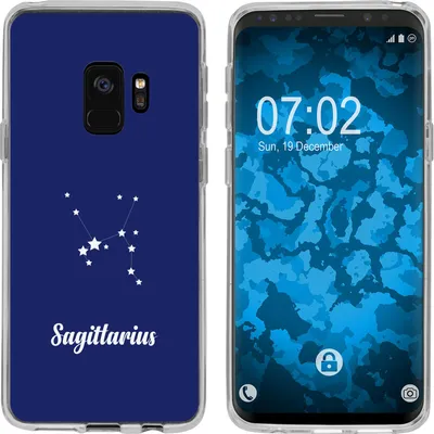 Produktbild von PhoneNatic Case kompatibel mit Samsung Galaxy S9 Silikon-Hülle SternzeichenSagittarius M5