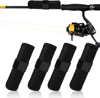 Produktbild von Angelzubehör Hakenschutz und Lockenabdeckungen - 15 cm, 4er Pack