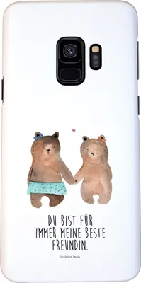 Produktbild von Mr. & Mrs. Panda Samsung Galaxy S9 Handyhülle Bär Freundin - Weiß - Geschenk, Handy Schutzhülle, Case, Teddy, Beste Freund Liebe Liebesbeweis Verliebt Kumpel Kumpeliene