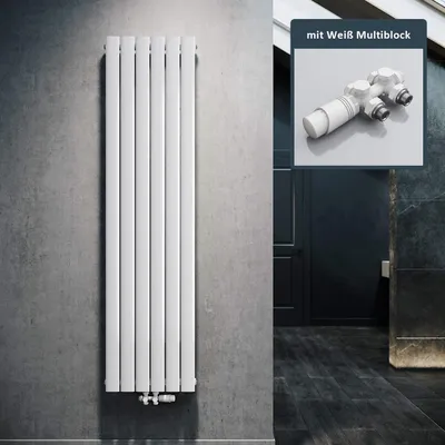 Immagine prodotto di Radiatore a design verticale - 1800x462 mm, colore bianco - Potenza: 935 Watt