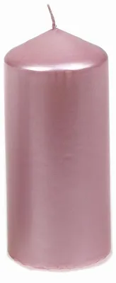 Produktbild von Stumpenkerzen "Edelglanz" Antikrosa 130/57 mm, 12 Stück