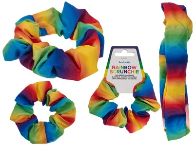Image de Bandeau textile, élastique arc-en-ciel,