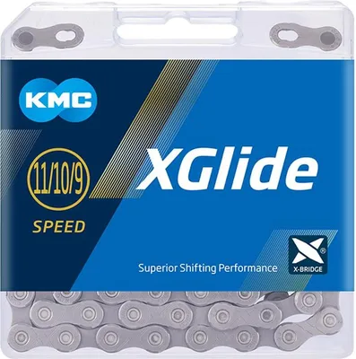 Obrázek produktu pro Řetěz KMC X-Glide Cues 9/10/11-rychlostní – 126 článků, stříbrný