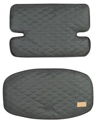 Produktbild von roba Sitzverkleinerer Sit Up 'Luxe' - 2-teilige Hochstuhleinlage 'Graphite gesteppt' - Sitzkissen für alle roba 'Sit Up' Treppenhochstühle