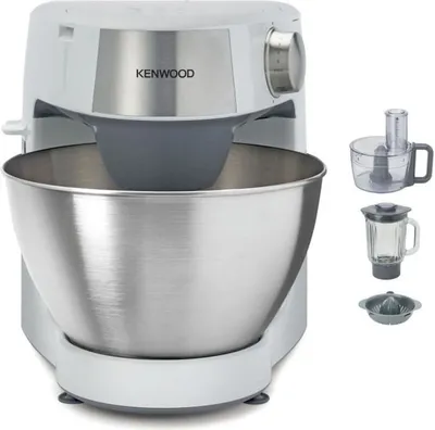 Zdjęcie produktu dla Kenwood Prospero+, 4,3 l, Stal nierdzewna, Biały, Obrotowy, 1,5 l, 3 dysków, Stal nierdzewna