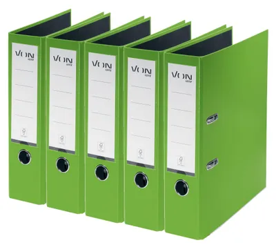 Productafbeelding van VON Leitz, 5-delig etui, A4, karton met kunststofomslag, rugbreedte 80 mm