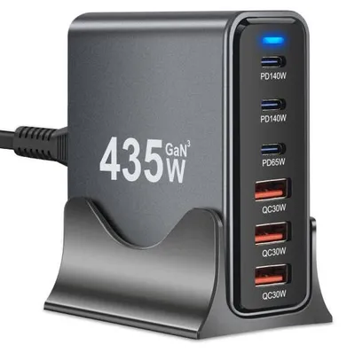 Productafbeelding van keepdrum USB-sneloplaadstation YMX435, 6 aansluitingen