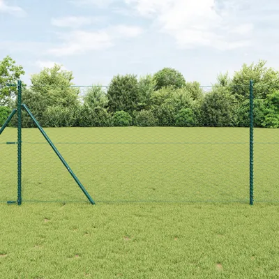Produktbild von Sechseckzaun Grün 1x10 m Stahl, Drahtzäune DesignMöbel Neu