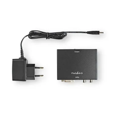 Produktbild von Nedis HDMI  Converter - VGA Female / 2x RCA Male - 1x HDMI Output - 1-Weg - 1080p - 1.65 Gbps - Aluminium - Anthrazit