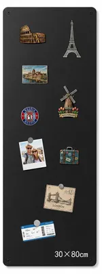 Productafbeelding van Magnetische tafel van metaal, 30x80 cm - Voor wandmontage, geschikt voor thuis en op kantoor