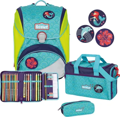 Produktbild von Scout Alpha DIN Funny Snaps Wellenspiel Schulrucksack Set 4t