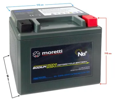 Produktbild von Moretti NaCRX5L Natriumionenbatterie