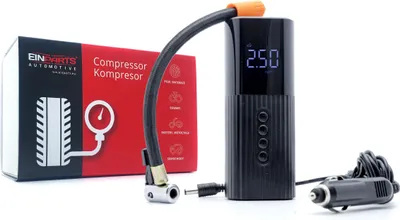 Image de Compresseur de voiture compact 12V avec lampe de poche
