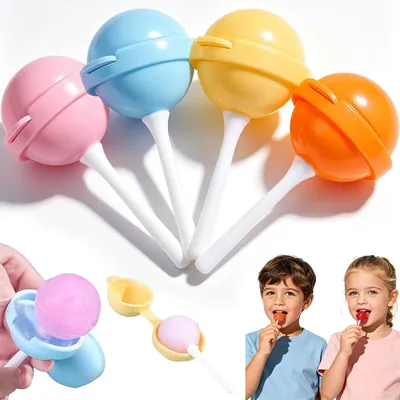 Produktbild von Bunte Silikon Eisformen 4er Set für Kinder, DIY Eis am Stiel Formen, kreativ wiederverwendbar für Sommer Party & Familie