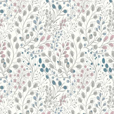 Produktbild von A.S. Creation | Attractive 2 | 388472 | Vliestapete | Blumenoptik | 10.05 x 0.53 m | Weiß | Wohnzimmer | Flur | Büro | Küche | Wohnräume