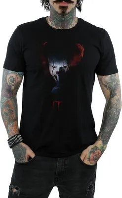 Produktbild von It - "Pennywise Quiet" T-Shirt für Herren BI944 (L) (Schwarz)