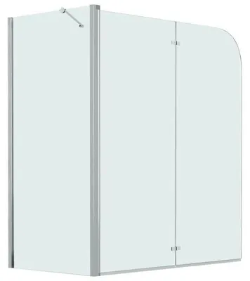 Produktbild von Faltbare Duschkabine - Eckdusche 120x68x130 cm - 4 mm Sicherheitsglas - verstellbar - Aluminiumrahmen mit Chromprofilen - weiß