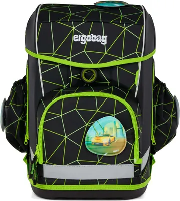 Image de ergobag sac d'école Lumi-Edition Cubo Light Set 6 pièces CyBär Race noir