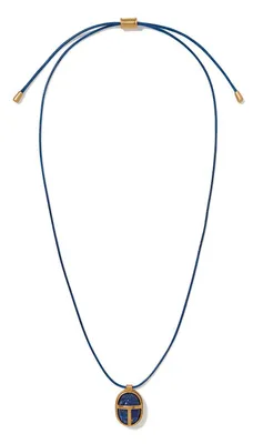 Productafbeelding van Ketting met een hartvormige scarabee van lapis lazuli.