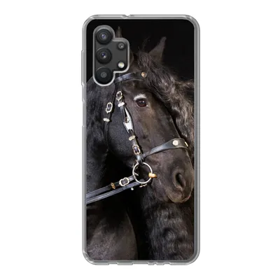 Produktbild von MuchoWow® Handyhülle Schutzhülle Hülle für Samsung Galaxy A32 5G Pferd - Halfter - Mähne Silikon Softcase Handy Hülle - Softcase