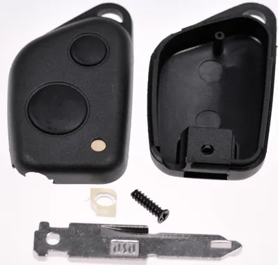 Produktbild von Auto Schlüssel Funk Fernbedienung 2 Tasten Gehäuse + Rohling kompatibel mit Citroen Saxo Peugeot 106 306