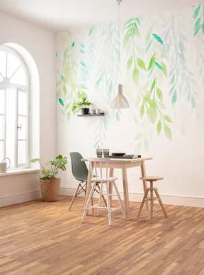 Produktbild von Komar Vlies Fototapete - Summer Leaves  - Größe: 350 x 250 cm (Breite x Höhe) - 7 Bahnen, Wohnzimmer, Schlafzimmer, Tapete