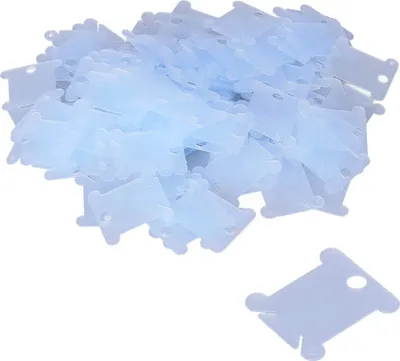 Immagine prodotto di 200 pezzi rocchetti organizzatori di filo in plastica per ricamo e cucito (blu) - Accessori artigianali