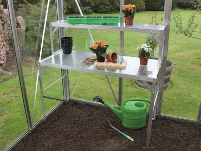 Productafbeelding van Alutisch, 1 opbergvak, HKP, aluminium