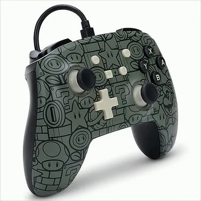 Zdjęcie produktu dla PowerA 1522659-01, Gamepad, Nintendo Switch, Analogowy, Przewodowa, USB, Czarny, Szary