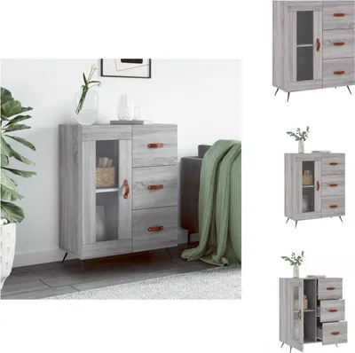 Produktbild von vidaXL Sideboard Grau Sonoma 69,5x34x90 cm Holzwerkstoff -  Sideboards