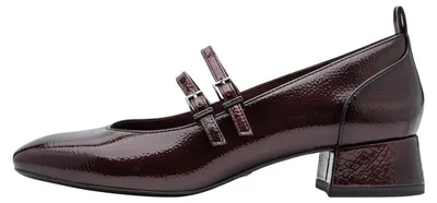 Produktbild von Pumps mit Streifenmuster und Riemchen