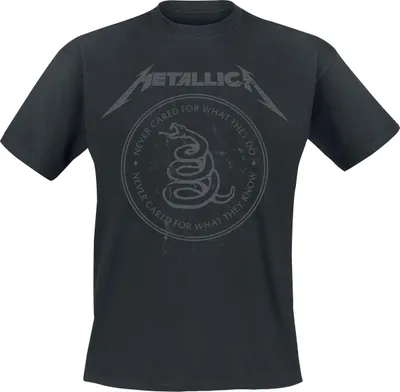 Produktbild von Metallica T-Shirt Herren Snake Ring Tonal schwarz XXL