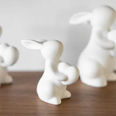 Produktbild von Osterdekoration Hase Amelia - weiß: small