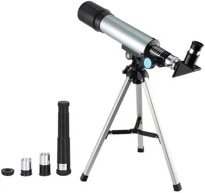 Productafbeelding van Kindertelescoop - Sterrenkijker - Sterrenkijken - Verstelbare Vergroting - 360x50mm - Zwart