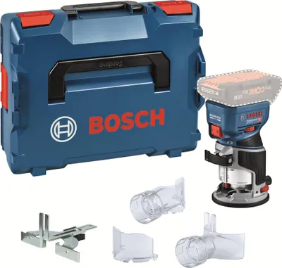 Zdjęcie produktu dla Bosch GKF 18V-8, Czarny, Niebieski, 30000 RPM, 6, 6.35 (1/4"), 8 (5/16"), 10000 RPM, 95 dB, 87 dB